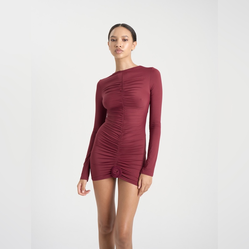 La reveche Lillibet Dress Burgundy